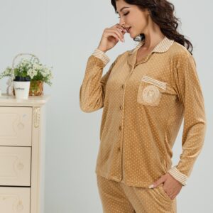 Winter Pajamas velour 2pcs set 251023