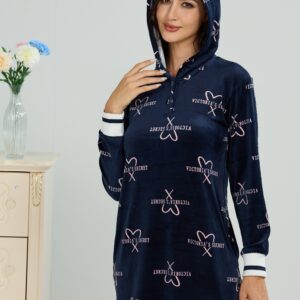 Winter Pajamas velour dress 251034